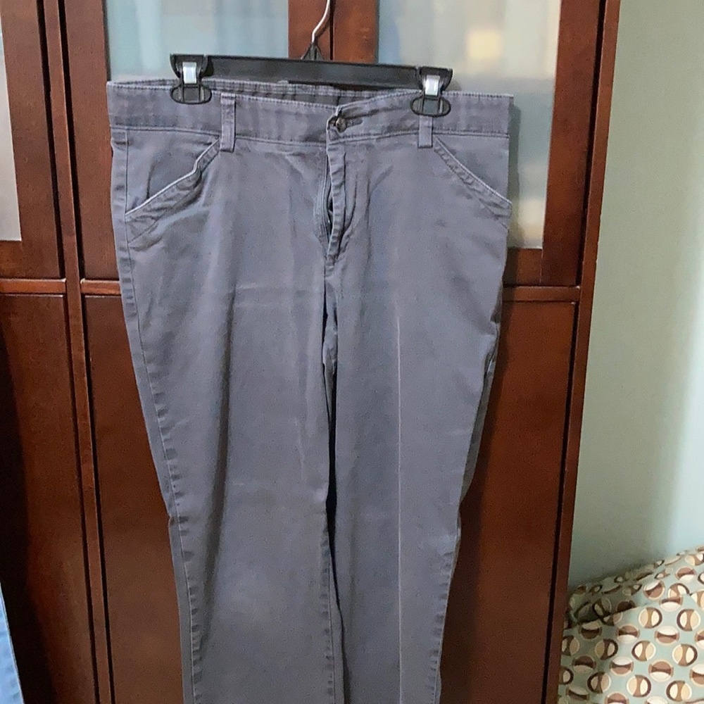 Grey straight leg pant